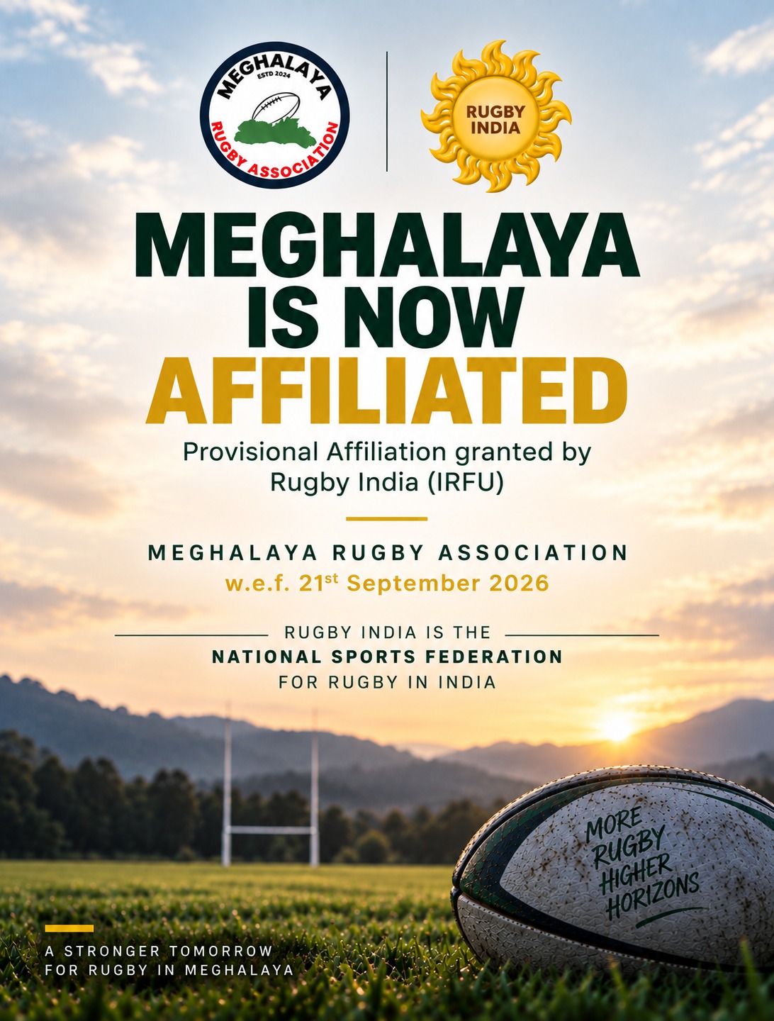 AI JINGITHUH KA INDIAN RUGBY FOOTBALL UNION IA KA MEGHALAYA RUGBY ASSOCIATION